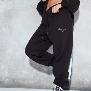 Sean John X Missguided black oversized joggers